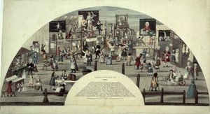 Uma cena da Feira de Bartolomeu, século XVIII de Unbekannt