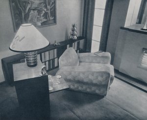 Uma pequena sala projetada e mobiliada por Michael Dawn, Bedford, Inglaterra, 1935 de Unbekannt