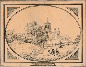 Igreja da Abadia, St. Albans, 1782 de Unbekannt