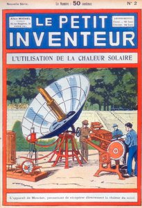 Prensa de impressão a energia solar Abel Pifres, c1894 [c1927 de Unbekannt