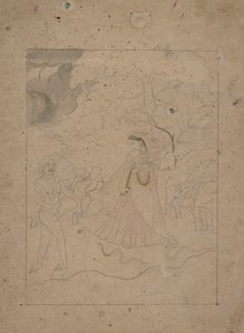 A heroína de Abhisarika Browning the Night, K.900. de Unbekannt