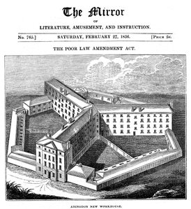 Abingdon Workhouse, Oxfordshire, construído para a União de Abingdon, 1836 de Unbekannt
