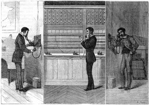 Sistema telefônico Ader, 1881 de Unbekannt