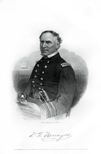 Almirante David Farragut, oficial da Marinha dos EUA na Guerra Civil Americana, 1862-1867 de Unbekannt