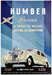 Anúncio para automóveis Humber, 1938 de Unbekannt