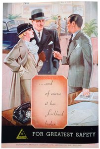 Anúncio dos travões de carro da Lockheed pela Automotive Products of Leamington Spa, 1937 de Unbekannt