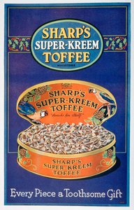 Anúncio para Sharps Super-Kreem Toffee, 1928 de Unbekannt
