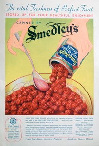 Anúncio para Smedleys enlatados, 1936 de Unbekannt