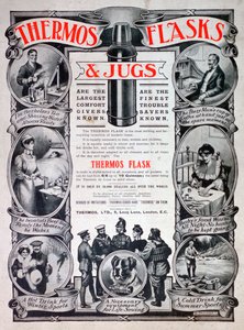 Anúncio para Garrafas térmicas e jarros, 1910 de Unbekannt