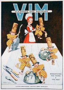 Anúncio do limpador e polidor Vim, 1919 de Unbekannt