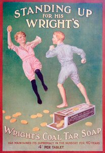 Anúncio para o sabão de alcatrão de carvão Wrights, 1909 de Unbekannt