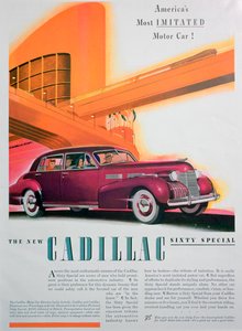Anúncio para o carro Cadillac Sixty Special, 1940 de Unbekannt