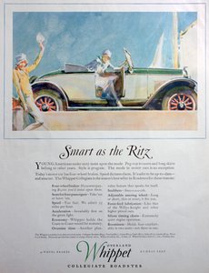 Anúncio do carro de Overland Whippet Collegiate Roadster, 1927 de Unbekannt