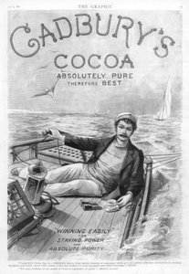 Anúncio para Cadburys Cocoa, 1890. de Unbekannt