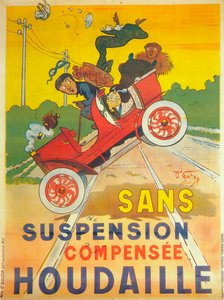 Anúncio para suspensão do carro de Houdaille, c1900 de Unbekannt