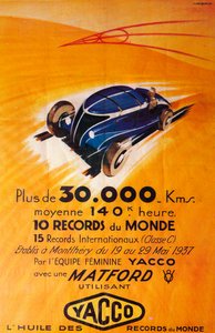 Anúncio para óleo de motor Yacco, c1937 de Unbekannt