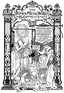 Anúncio da empresa Women Metal Workers em Londres, 1901 de Unbekannt