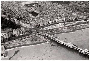Vista aérea de Brighton, Sussex, de um Zeppelin, 1931 1933 de Unbekannt