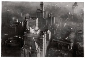 Vista aérea de Manhattan, Nova York, EUA, de um Zeppelin, 1928 1933 de Unbekannt