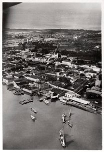 Vista aérea de Natal, África do Sul, de um Zeppelin, 1930 1933 de Unbekannt