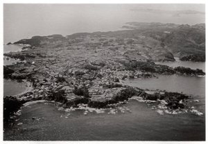 Vista aérea de Oginohama, Japão, de um Zeppelin, 1929 1933 de Unbekannt