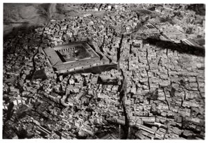 Vista aérea do velho Cairo, Egito, de um Zeppelin, 1931 1933 de Unbekannt