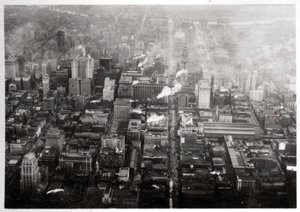Vista aérea da Filadélfia, Pensilvânia, EUA, de um Zeppelin, 1928 1933 de Unbekannt