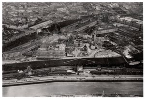 Vista aérea do Kremlin, Moscou, URSS, de um Zeppelin, 1930 1933 de Unbekannt