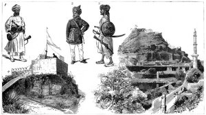 Afegãos e imagens de Hyderabad, Índia Central, 1888 de Unbekannt