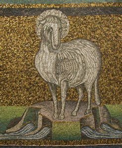 Agnus Dei, bizantino, original do início do século XX, datado do século VI. de Unbekannt