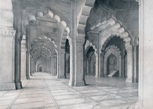 Agra. Interior do Moti Musjid. Pearl Mosque., C1910. de Unbekannt