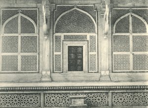 Agra. Tela do túmulo de Sulim Chishtis, Futtehpur Sikri. de Unbekannt
