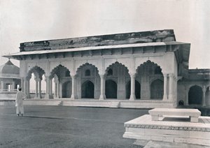 Agra. O Dewan-i-Khas ou Salão da Audiência Pública, c1910. de Unbekannt