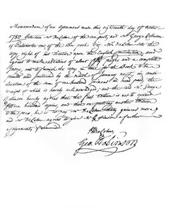 Acordo entre de Lolme e seu editor, 1780, 1840 de Unbekannt