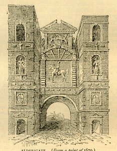 Aldersgate, 1670, c1872. de Unbekannt