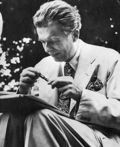 Aldous Leonard Huxley 1894-1963, ensaísta e romancista inglês, c1950s de Unbekannt