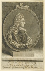 Alexander Danilovich Menshikov, Generalíssimo, Príncipe do Sacro Império Romano, 1705. de Unbekannt