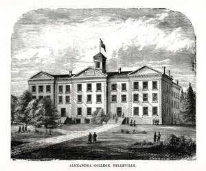 Alexandra College, Belleville, Ontário, Canadá, século XIX de Unbekannt
