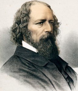 Alfred Tennyson, 1º Barão Tennyson, poeta inglês, c1880 de Unbekannt