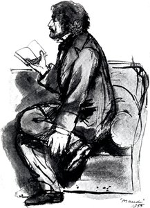 Alfred Tennyson, lst Baron Tennyson 1809-1892, poeta inglês, 1855 de Unbekannt