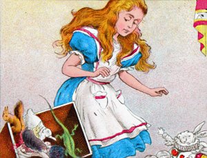 Alice estava ficando maior novamente, c1900. de Unbekannt