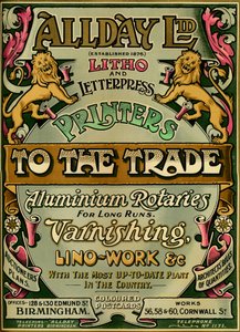 Allday Ltd - anúncio, 1907 de Unbekannt