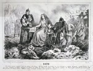 Cartum alegórico, Guerra Franco-Prussiana, 1870-1871 de Unbekannt