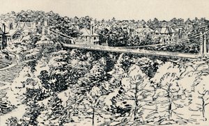 Ponte de suspensão de Alum Chine, 1929 de Unbekannt