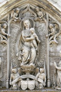 Amboise castelo tímpano capela : Virgem e criança, Amboise, França de Unbekannt