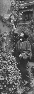 Amelita Galli-Curci - a grande diva reunindo rosas, suas flores favoritas, c1925 de Unbekannt