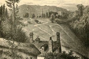 Amesbury, Olhando para o Campo dos Vespasianos, 1898. de Unbekannt