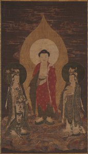 Tríade Amitabha, possivelmente 1400. de Unbekannt