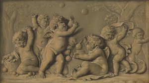 Amorini no jogo de um par, 1770-90. de Unbekannt