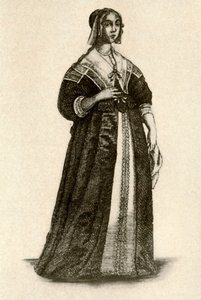 Uma dama inglesa vestida em casa, 1640, 1937. de Unbekannt